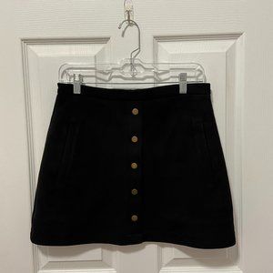 Black Button-down Skirt